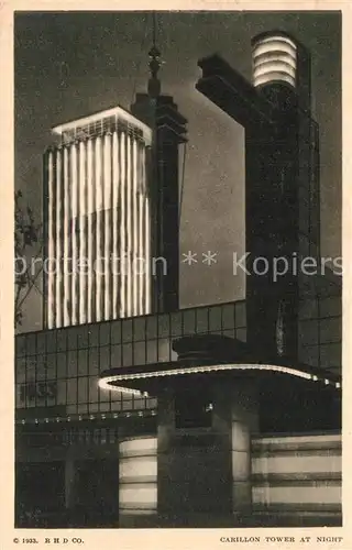 AK / Ansichtskarte Expositions_Worlds_Fair_Chicago_1933 Carillon Tower  Expositions_Worlds
