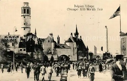 AK / Ansichtskarte Expositions_Worlds_Fair_Chicago_1933 Belgian Village  Expositions_Worlds