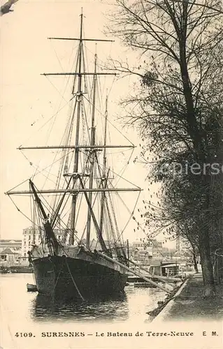 AK / Ansichtskarte Suresnes Bateau de Terre Neuve Suresnes