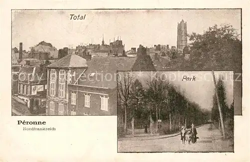 AK / Ansichtskarte Peronne en Melantois Total Park Peronne en Melantois