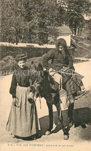 AK / Ansichtskarte Orthez Laitiere et son aresse aux Pyrenees Orthez