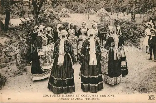 AK / Ansichtskarte Le_Juch Coutumes Moeurs et Costumes Bretons Trachten Le_Juch