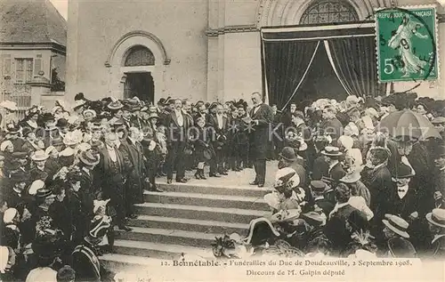 AK / Ansichtskarte Bonnetable Funerailles du Duc de Doudeauville Sept 1908 Bonnetable