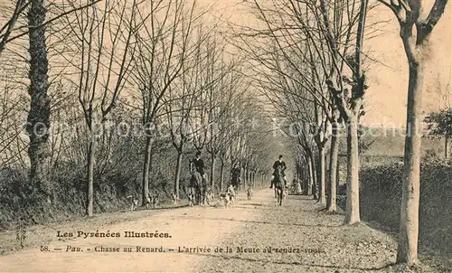 AK / Ansichtskarte Pau Chasse au Renard larrivee de la Meute al rendez vous Pau