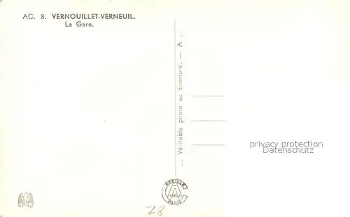 AK / Ansichtskarte Vernouillet_Yvelines La Gare Vernouillet_Yvelines