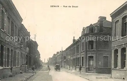 AK / Ansichtskarte Denain Rue de Doual Denain