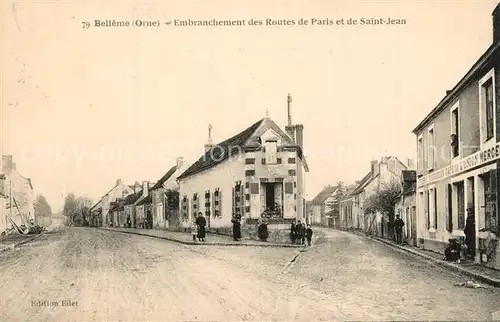 AK / Ansichtskarte Belleme Embranchement des Routes de Paris et de Saint Jean Belleme