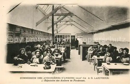 AK / Ansichtskarte Angers Commission des Ardoisieres Refectoire des Ateliers de Fendeuses Angers