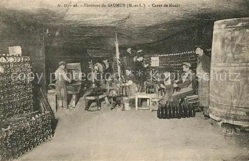 AK / Ansichtskarte Saumur Caves de Munet Saumur