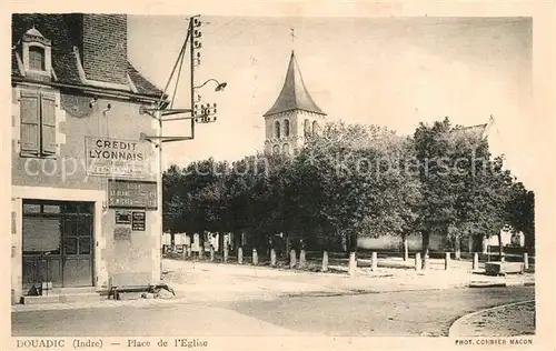 AK / Ansichtskarte Douadic Place de l Eglise Douadic