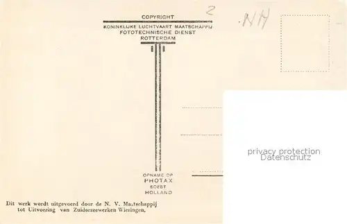 AK / Ansichtskarte Den_Oever Zuiderzeewerken Werkhaven te Den Oever Mai 1929 Den_Oever