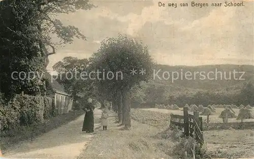 AK / Ansichtskarte Schoorl De weg van Bergen Schoorl