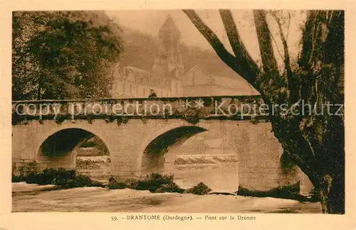 AK / Ansichtskarte Brantome Pont sur la Dronne Brantome