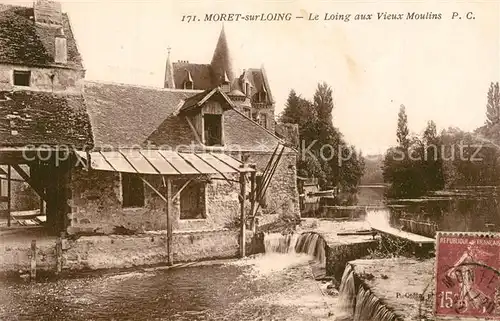 AK / Ansichtskarte Moret sur Loing Le Loing aux vieux moulins Moret sur Loing