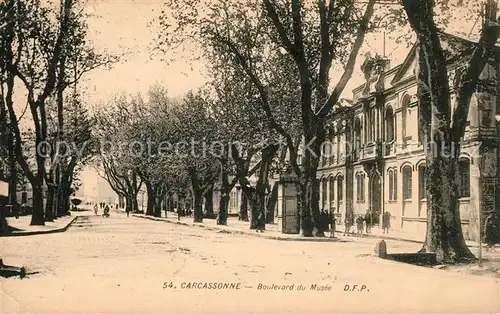 AK / Ansichtskarte Carcassonne Boulevard du Musee Carcassonne
