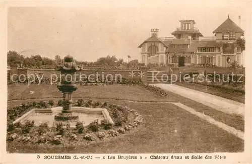 AK / Ansichtskarte Souesmes Les Bruyeres Chateau d eau et Salle des Fetes Fontaine Souesmes