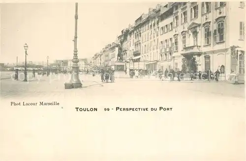 AK / Ansichtskarte Toulon_Var Perspective du port Cote d Azur Toulon_Var