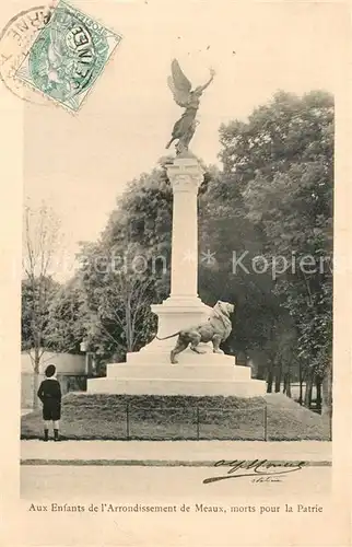AK / Ansichtskarte Meaux_Seine_et_Marne Monument aux enfants morts pour la Patrie Meaux_Seine_et_Marne