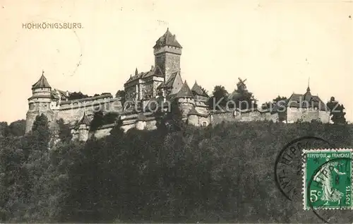 AK / Ansichtskarte Hohkoenigsburg_Haut Koenigsbourg Gesamtansicht Hohkoenigsburg
