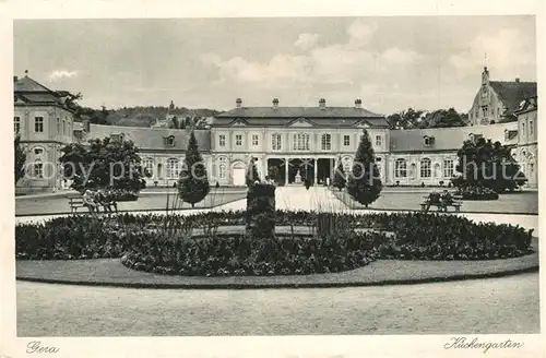 AK / Ansichtskarte Gera Kuechengarten Park Schloss Gera