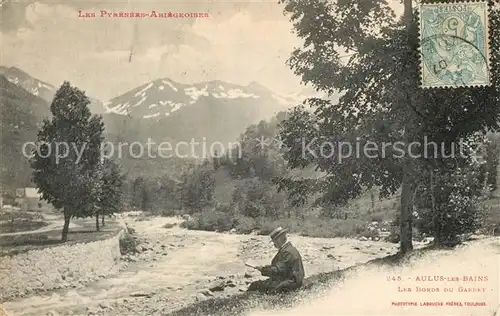 AK / Ansichtskarte Aulus les Bains Les bords du Garbet et les Pyrenees Aulus les Bains