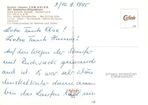 AK / Ansichtskarte Wissgoldingen Gasthof Pension Zum Adler Wissgoldingen