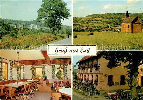 AK / Ansichtskarte End Gasthof Pension Adlerbraeu Kapelle Landschaftspanorama End