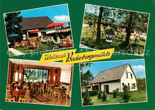AK / Ansichtskarte Hermannsburg Waldcafe Backebergsmuehle Hermannsburg