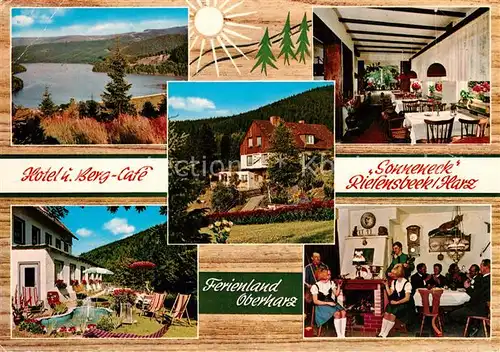 AK / Ansichtskarte Riefensbeek Kamschlacken Hotel und Bergcafe Sonneneck Soesetalsperre Riefensbeek Kamschlacken