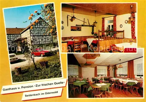 AK / Ansichtskarte Seidenbach Gasthaus Pension Zur frischen Quelle Fachwerkhaus Seidenbach