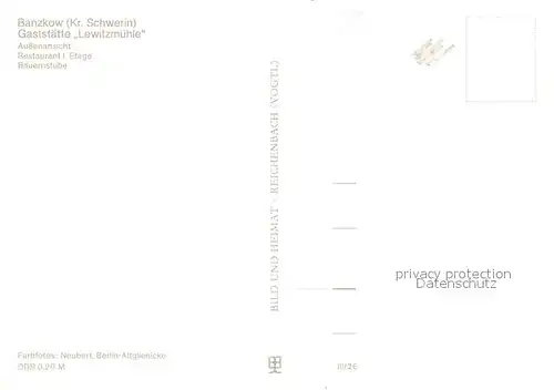 AK / Ansichtskarte Banzkow Gastst?tte Lewitzm?hle Banzkow