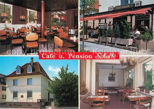 AK / Ansichtskarte Bad_Salzuflen Cafe Pension Schulte  Bad_Salzuflen