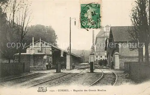 AK / Ansichtskarte Corbeil Cerf Magasins des Grands Moulins Corbeil Cerf