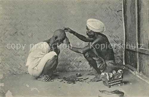 AK / Ansichtskarte Bombay_Mumbai Barbier Bombay Mumbai