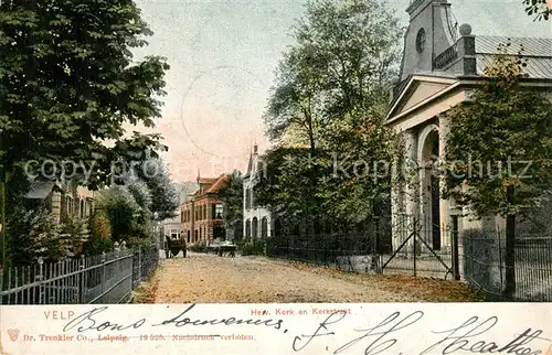 AK / Ansichtskarte Velp Herv Kerk en Kerkstraat Velp