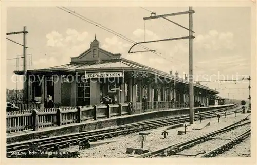 AK / Ansichtskarte Ede Wageningen Bahn Station 