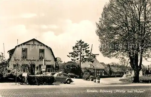 AK / Ansichtskarte Ermelo Rijksweg Weitje met Molen Ermelo