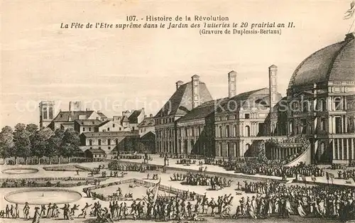 AK / Ansichtskarte Paris Histoire de la Revolution 1789 Gravure de Duplessis Bertaux Paris