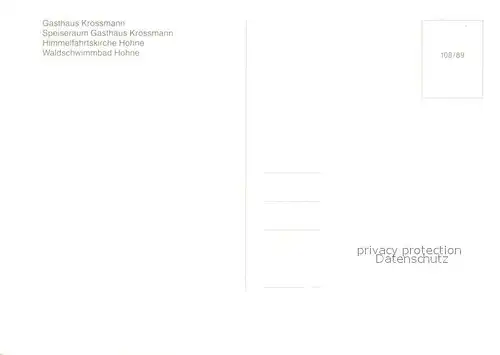 AK / Ansichtskarte Hohne_Celle Gasthaus Kroessmann Kirche Waldschwimmbad Freibad Hohne_Celle