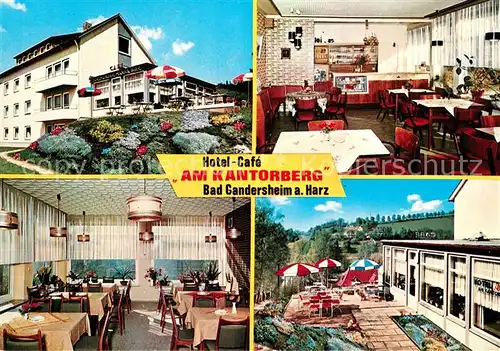 AK / Ansichtskarte Bad_Gandersheim Hotel Cafe Am Kantorberg Terrasse Bad_Gandersheim