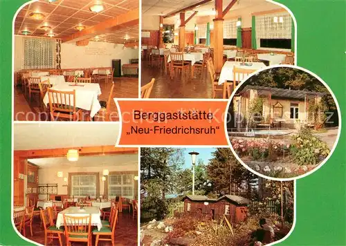 AK / Ansichtskarte Affalter Berggaststaette Neu Friedrichsruh Saal Garten Miniaturanlage Affalter