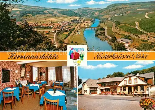AK / Ansichtskarte Niederhausen_Nahe Gasthof Hermannsh?hle Niederhausen Nahe
