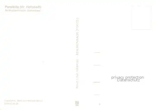 AK / Ansichtskarte Pansfelde Gastst?tte Gartenhaus  Pansfelde
