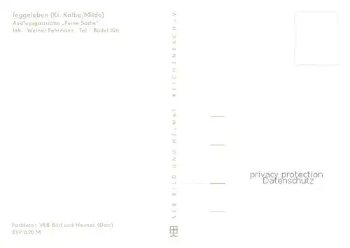 AK / Ansichtskarte Jeggeleben Gastst?tte Feine Sache  Jeggeleben