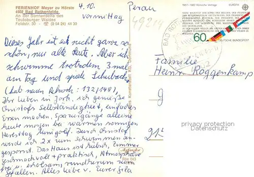 AK / Ansichtskarte Bad_Rothenfelde Ferienhof Meyer zu H?rste  Bad_Rothenfelde