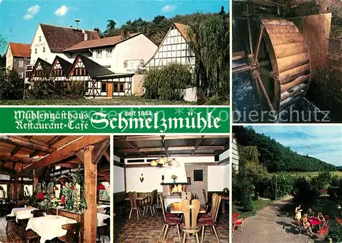 AK / Ansichtskarte Lollar M?hlengasthaus Restaurant Cafe Schmelzm?hle Lollar