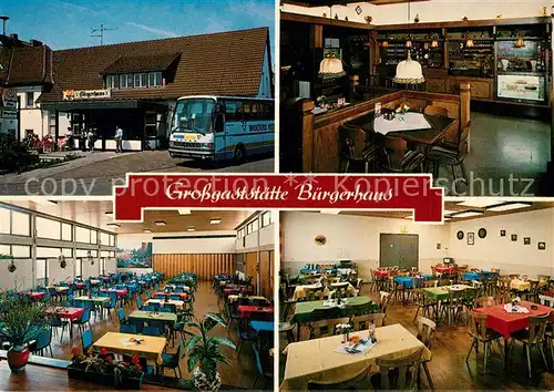 AK / Ansichtskarte Kirchheim_Hessen Gastst?tte B?rgerhaus  Kirchheim Hessen