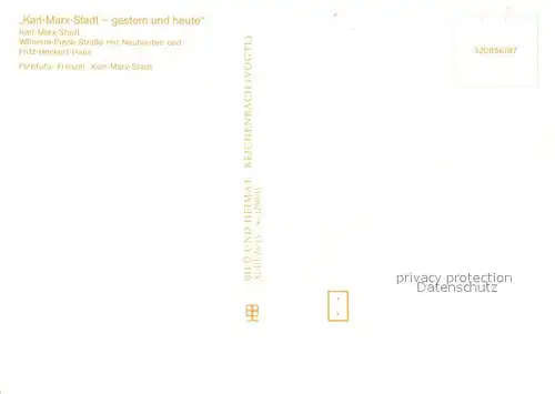 AK / Ansichtskarte Karl Marx Stadt Wilhelm Pieck Strasse Neubauten Fritz Heckert Haus  Karl Marx Stadt