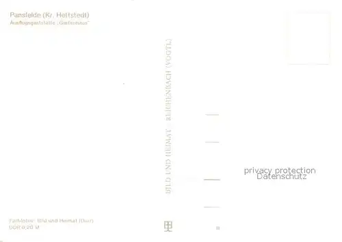 AK / Ansichtskarte Pansfelde Gastst?tte Gartenhaus  Pansfelde