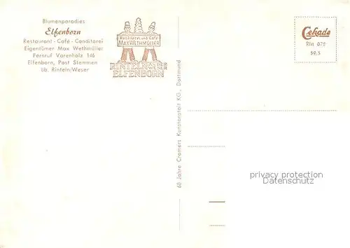 AK / Ansichtskarte Stemmen_Lippe Blumenparadies Elfenborn Stemmen Lippe